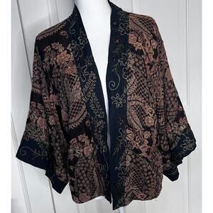 Chicos Kimono Wool-blend Jacket, Size S/M